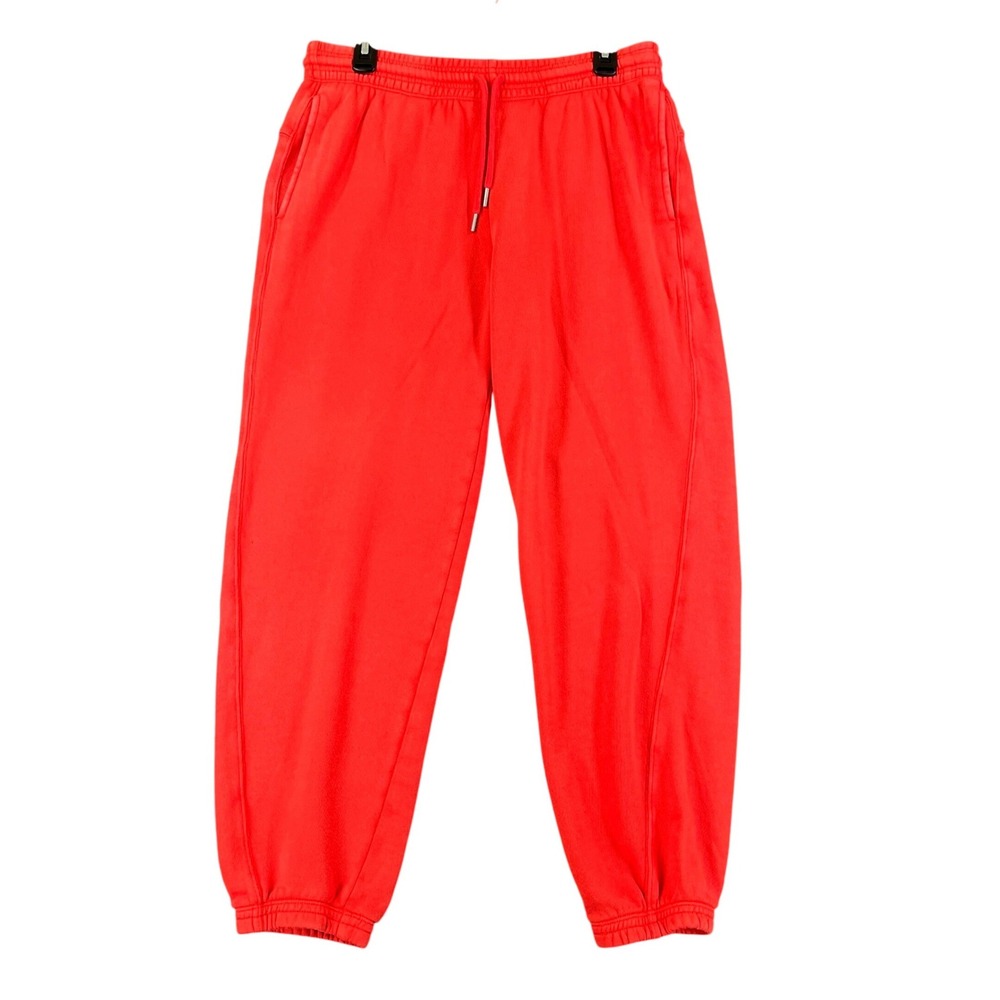 Aerie Sweatpants Womens M Red Drawstring Elastic Waist Joggers Loungewear Casual